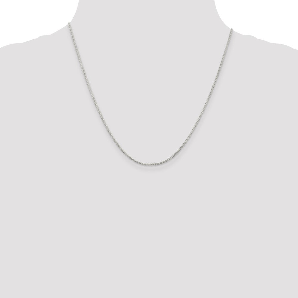 Sterling Silver 1.25mm Round Spiga Chain - 6