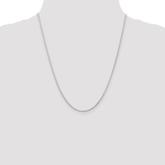 Sterling Silver 1.25mm Round Spiga Chain w/4in ext.