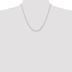 Sterling Silver Rhodium-plated 1.25mm Round Spiga Chain - 4