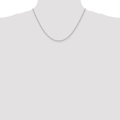 Sterling Silver 1.5mm wtih 2 inch ext. Round Spiga Chain