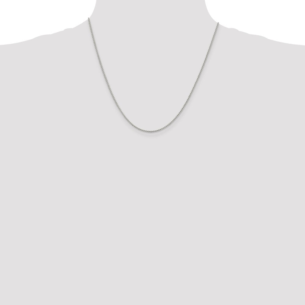 Sterling Silver 1.5mm Round Spiga Chain - 11