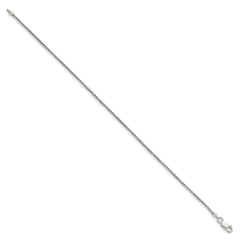 Sterling Silver 1.5mm Round Spiga Chain Anklet - 2