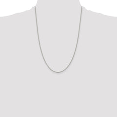 Sterling Silver Rhodium-plated 1.5mm Round Spiga Chain - 6