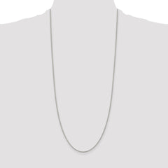 Sterling Silver Rhodium-plated 1.5mm Round Spiga Chain - 8