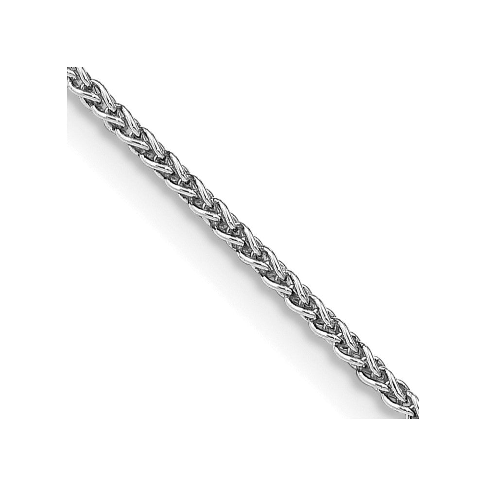 Sterling Silver Rhodium-plated 1.5mm Round Spiga Chain - 8