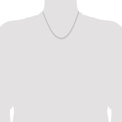 Sterling Silver 1.6mm Round Spiga Chain w/2in ext.