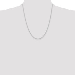 Sterling Silver Rhodium-plated 1.6mm Round Spiga Chain - 2