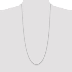 Sterling Silver Rhodium-plated 1.6mm Round Spiga Chain - 7