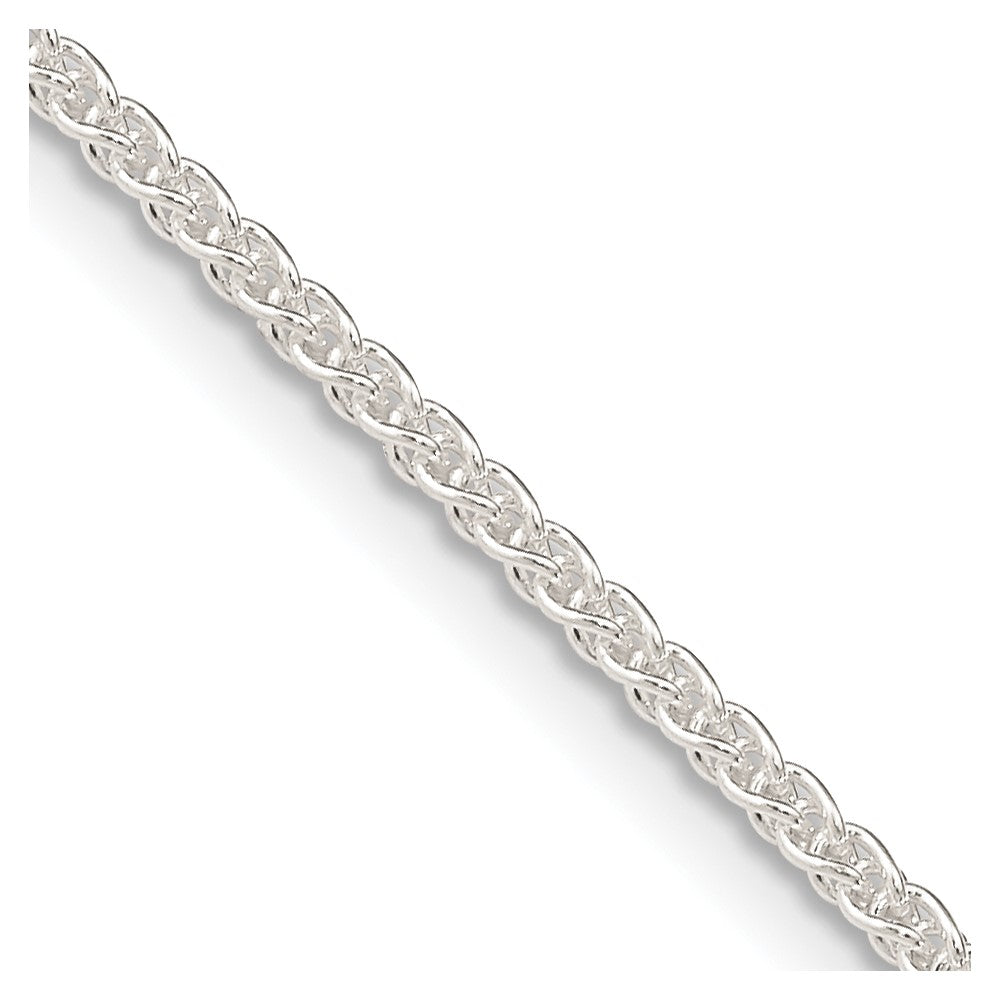 Sterling Silver 1.6mm Round Spiga Chain - 8