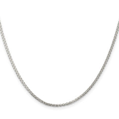 Sterling Silver 1.75mm Round Spiga Chain - 12