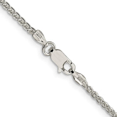 Sterling Silver 1.75mm Round Spiga Chain - 8