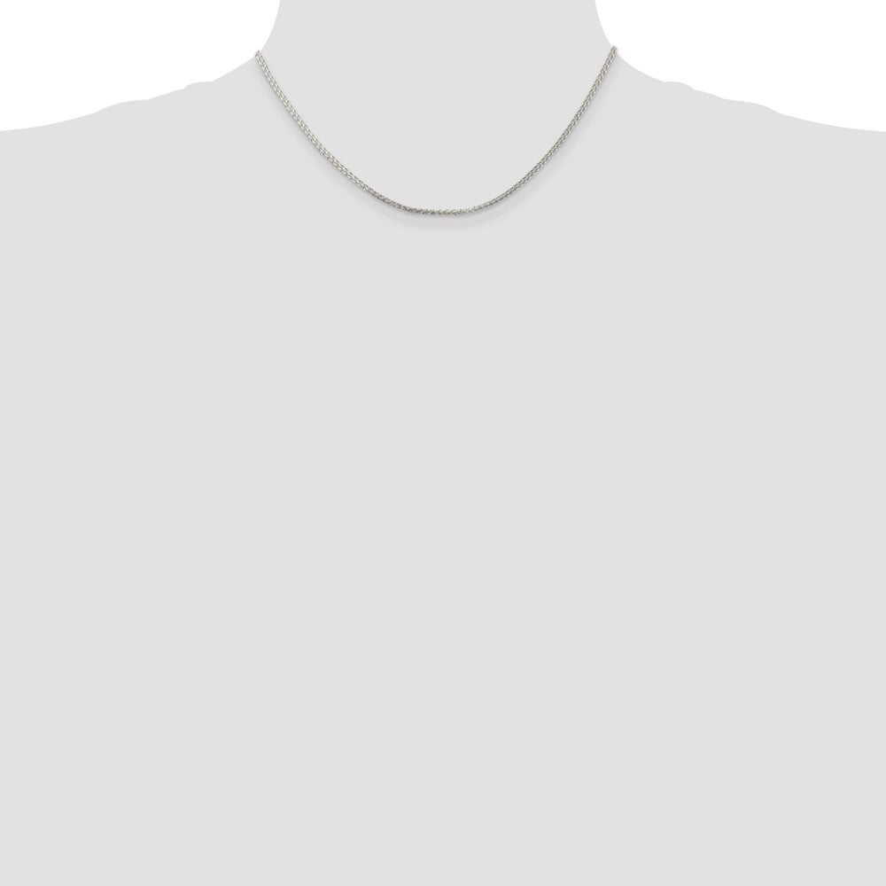 Sterling Silver 1.75mm Round Spiga Chain - 4