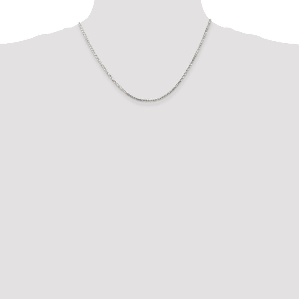 Sterling Silver 1.75mm Round Spiga Chain - 7
