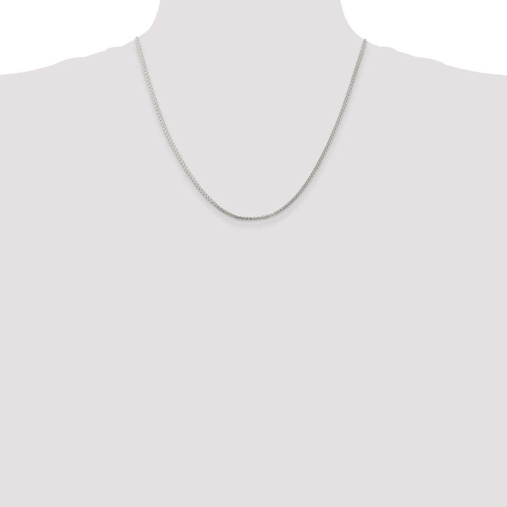 Sterling Silver 1.75mm Round Spiga Chain - 8