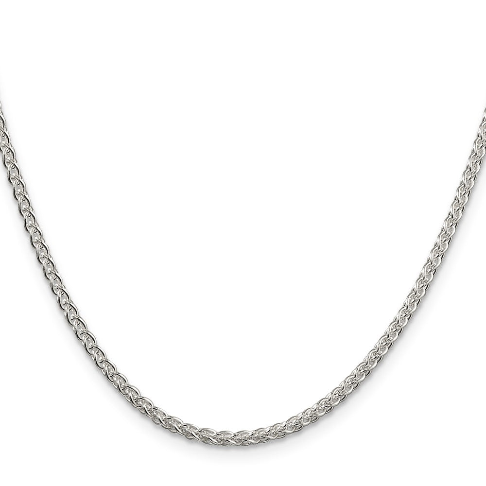 Sterling Silver 2.5mm Round Spiga Chain - 11