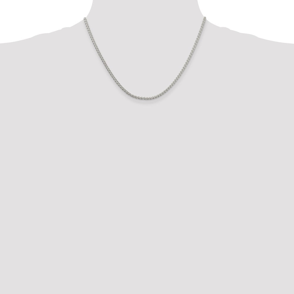 Sterling Silver 2.5mm Round Spiga Chain - 2