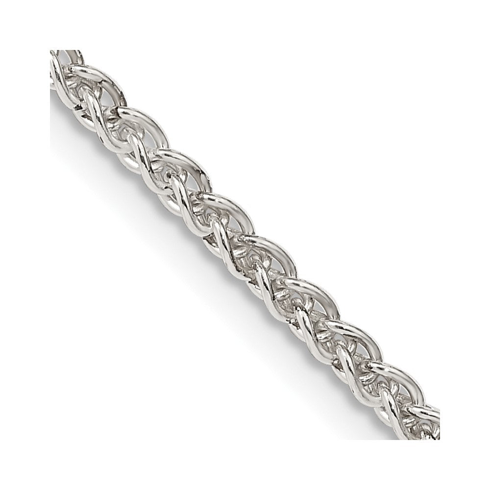 Sterling Silver 2.5mm Round Spiga Chain - 3