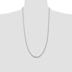 Sterling Silver 3mm Round Spiga Chain - 2