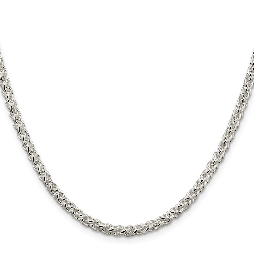 Sterling Silver 4mm Round Spiga Chain - 4