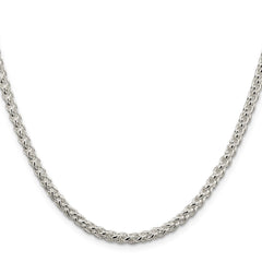 Sterling Silver 4mm Round Spiga Chain - 4
