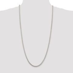Sterling Silver 4mm Round Spiga Chain - 7