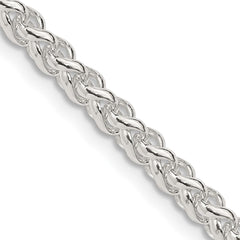 Sterling Silver 4mm Round Spiga Chain - 7