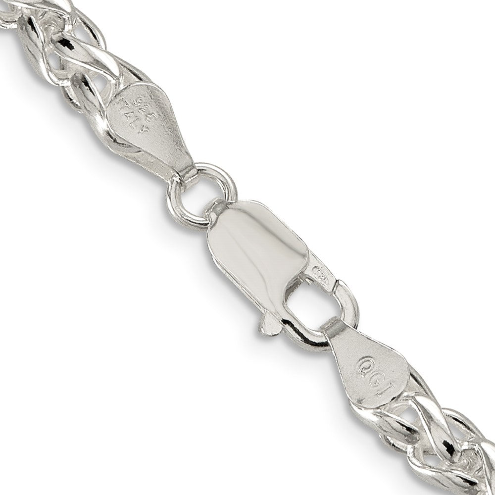 Sterling Silver 5mm Round Spiga Chain - 5