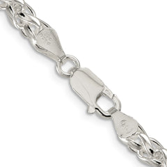 Sterling Silver 5mm Round Spiga Chain - 5