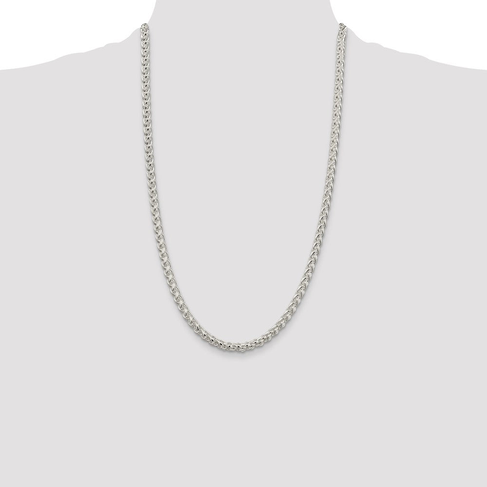 Sterling Silver 5mm Round Spiga Chain