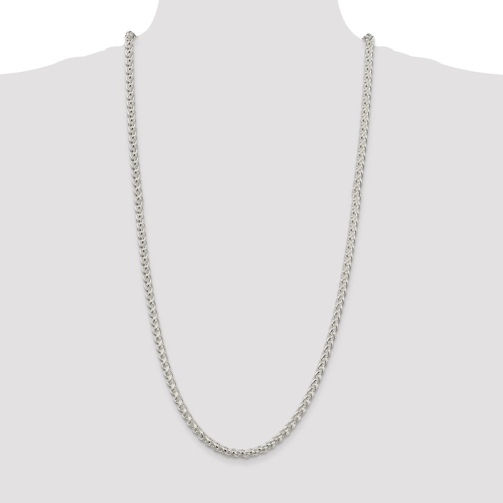 Sterling Silver 5mm Round Spiga Chain - 3