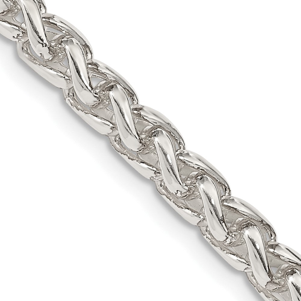 Sterling Silver 5mm Round Spiga Chain - 5