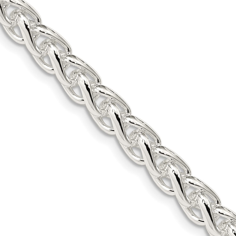 Sterling Silver 6mm Round Spiga Chain - 6