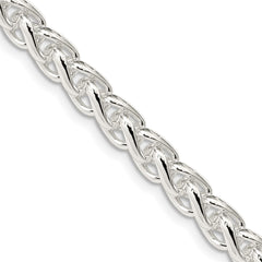 Sterling Silver 6mm Round Spiga Chain - 5