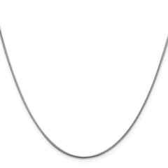 Sterling Silver .8mm Square Snake Chain - 4
