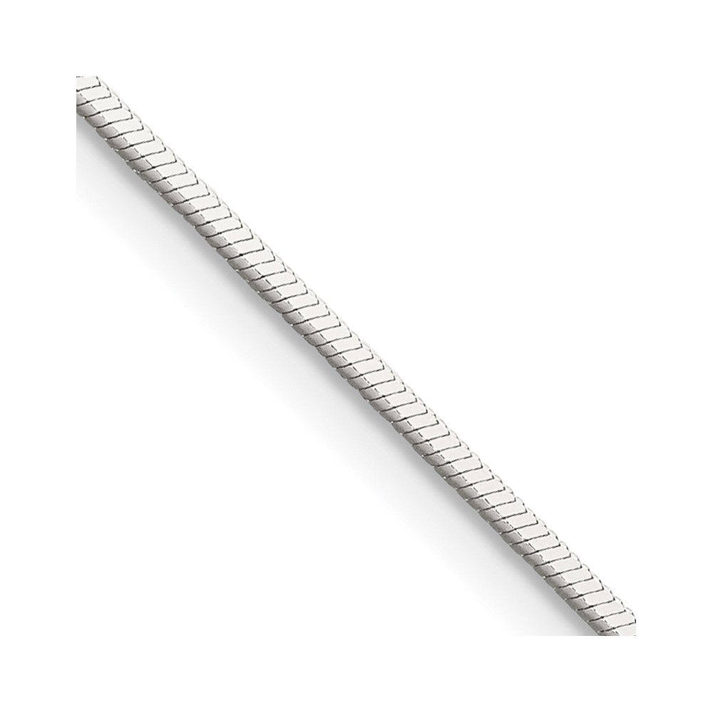 Sterling Silver 1mm Square Snake Chain - 4