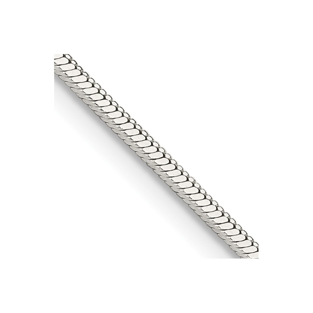 Sterling Silver 1.25mm Square Snake Chain - 4