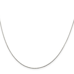 Sterling Silver .85mm Diamond-cut Round Spiga Chain - 8