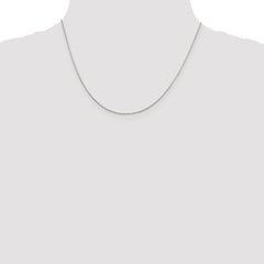 Sterling Silver Rhodium-plated .85mm Diamond-cut Round Spiga Chain - 3