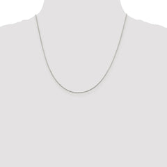 Sterling Silver Rhodium-plated .85mm Diamond-cut Round Spiga Chain - 4