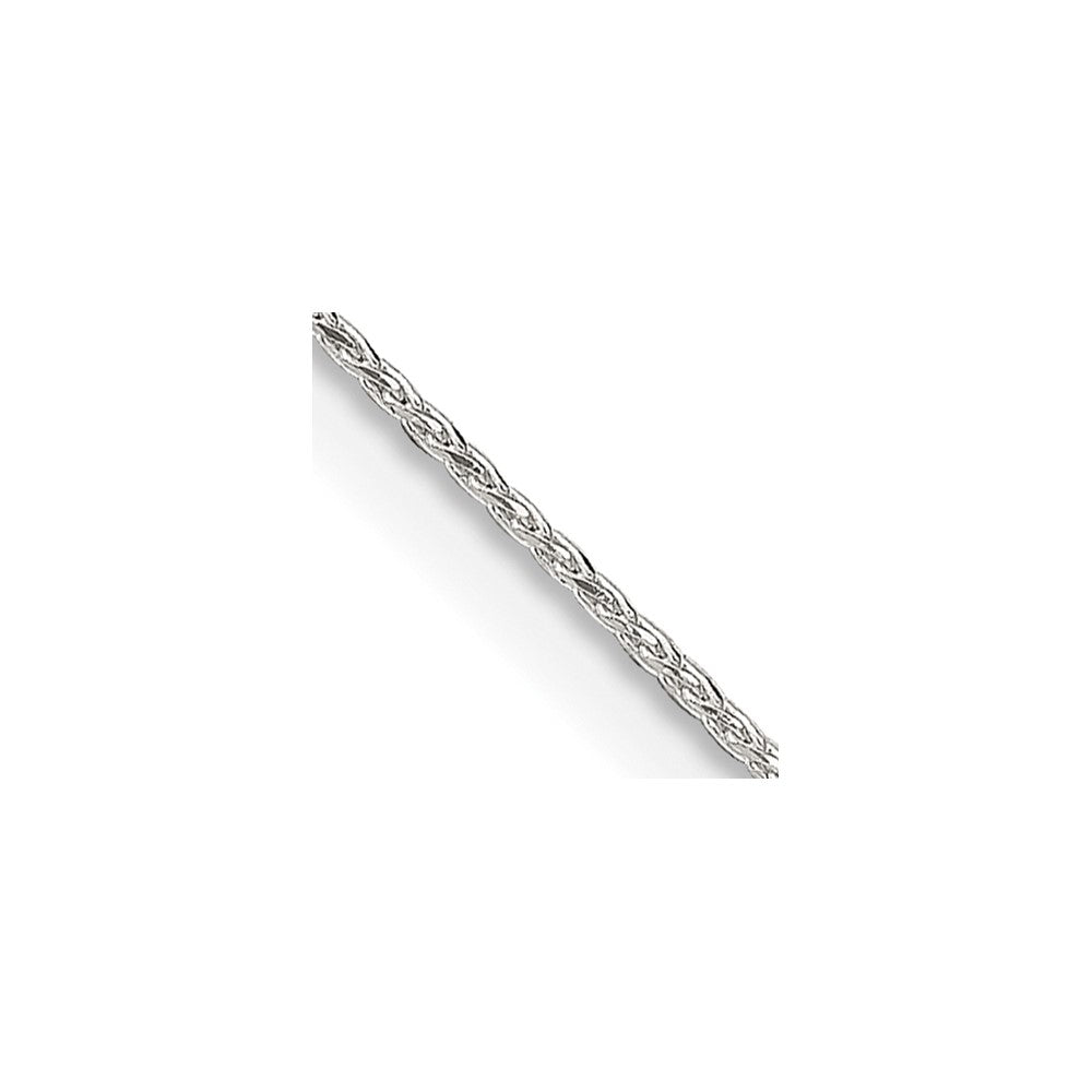 Sterling Silver .85mm Diamond-cut Round Spiga Chain - 8
