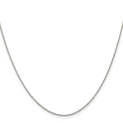 Sterling Silver .95mm Diamond-cut Round Spiga Chain - 8