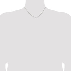 Sterling Silver .95mm Diamond-cut Round Spiga Chain - 8