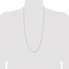 Sterling Silver Rhodium-plated .95mm Diamond-cut Round Spiga Chain - 2