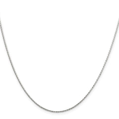 Sterling Silver 1.25mm Diamond-cut Round Spiga Chain - 6