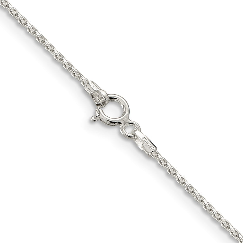 Sterling Silver 1.25mm Diamond-cut Round Spiga Chain - 6