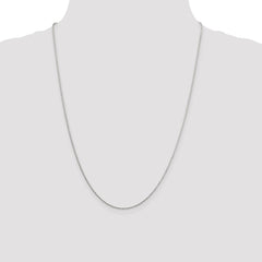 Sterling Silver 1.25mm Diamond-cut Round Spiga Chain - 8