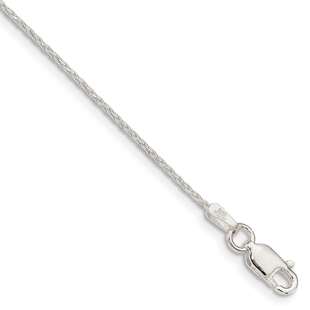 Sterling Silver 1.25mm Diamond-cut Round Spiga Chain - 4