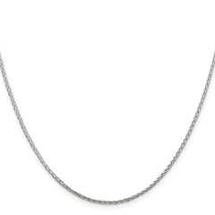 Sterling Silver 1.45mm Diamond-cut Round Spiga Chain - 9