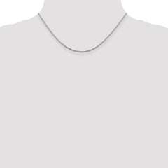 Sterling Silver 1.45mm Diamond-cut Round Spiga Chain - 8