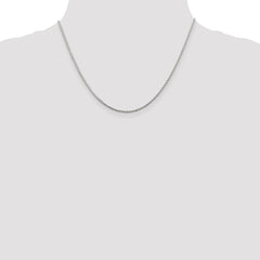 Sterling Silver 1.45mm Diamond-cut Round Spiga Chain - 9